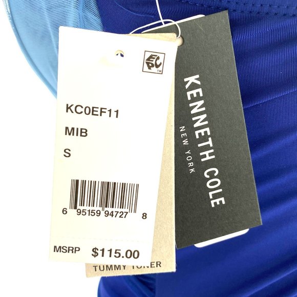 NWT  Blue  one piece  swimsuit by Kenneth Cole - Picture 10 of 10